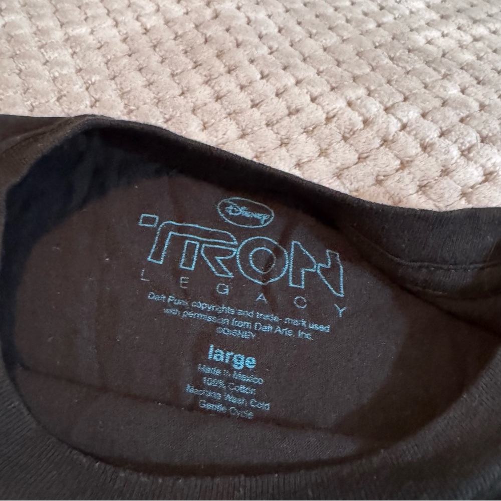 Disney Tron and Daft Punk Black Short Sleeve Tee with Bold Graphic - Picture 2 of 3